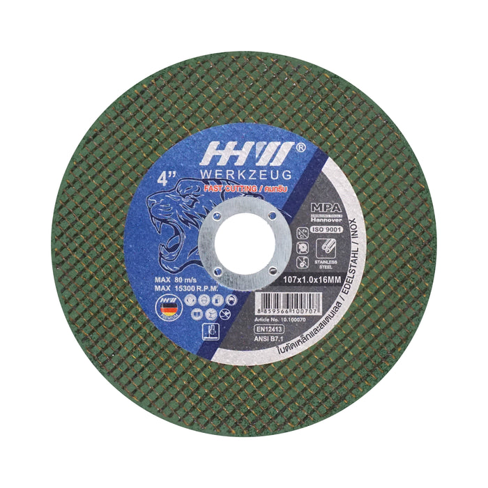 HHW ใบตัดฟาสท์คัท 4 นิ้ว Cutting Disc Fast Cut 4" 10.100070