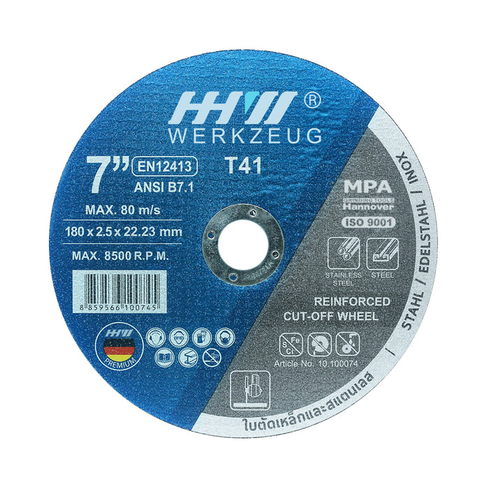 HHW ใบตัดคมกริบ 7 นิ้ว Cutting Disc Super Cut 7" 10.100074
