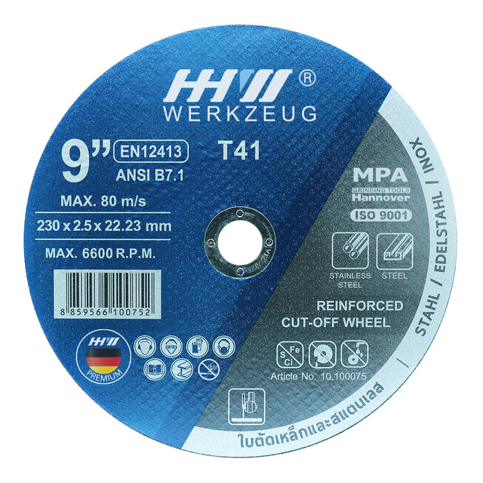 HHW ใบตัดคมกริบ 9 นิ้ว Cutting Disc Super Cut 9" 10.100075
