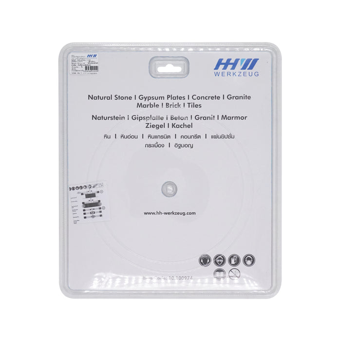 HHW ใบตัดเพชรเทอร์โบ 9นิ้ว Diamond Cutting Disc Turbo 9" 10.100974