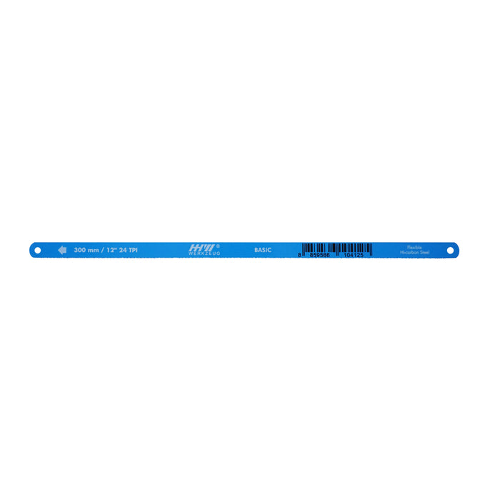 HHW ใบเลื่อยเหล็กไฮ-คาร์บอน 24 ฟัน 100 ชิ้น HACKSAW BLADE FLEXIBLE HI-CARBON STEEL 24 TOOTH 100 pcs. 10.100777