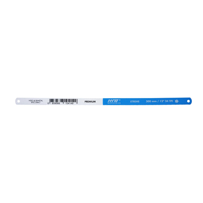 HHW ใบเลื่อยเหล็กและสแตนเลส เคลือบโคบอลต์ 24 ฟัน HACKSAW BLADE XTREME BI-METAL HSSCO8 24 TOOTH 10.101016