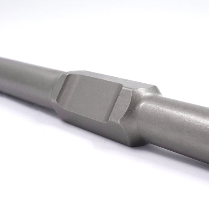 HHW ดอกสกัดปลายแบน 32.0 มม. Hex 30 ยาวรวม 400 มม. Hex 30 flat chisel Size 32.0 mm. Complete Length 400 mm 10.101660