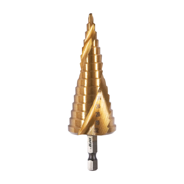 HHW ชุดดอกสว่านทรงเจดีย์ CS TIN Twist step drill CS TIN set 10.101714