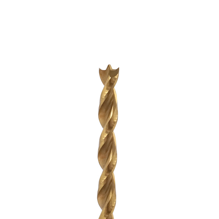 HHW ดอกสว่านเจาะไม้ พรีเมียม 5.0 มม. Precision twist drill bit HSS TIN Size 5.0 mm. 10.101759