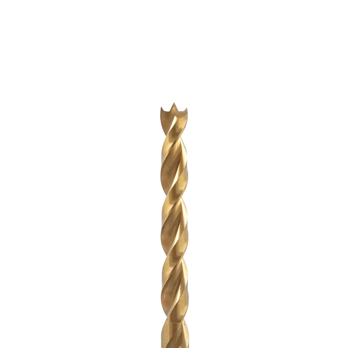 HHW ดอกสว่านเจาะไม้ พรีเมียม 8.0 มม. Precision twist drill bit HSS TIN Size 8.0 mm. 10.101762