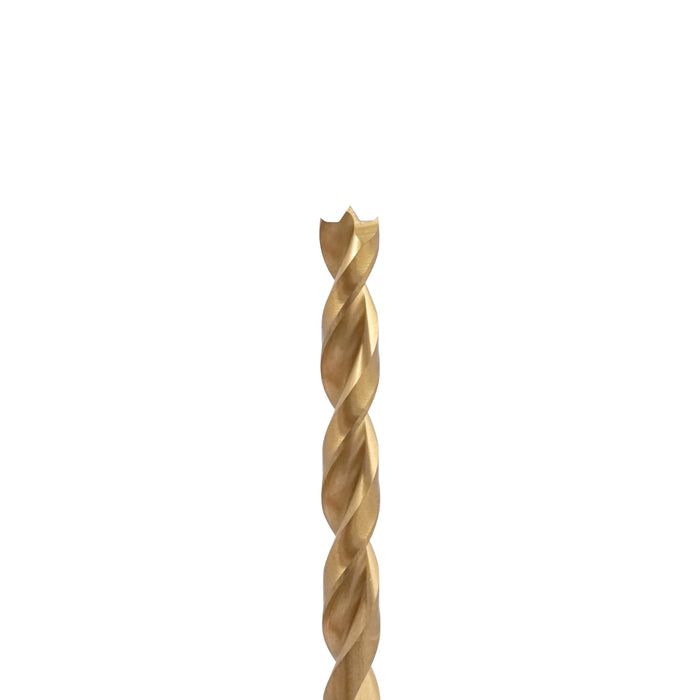 HHW ดอกสว่านเจาะไม้ พรีเมียม 10.0 มม. Precision twist drill bit HSS TIN Size 10.0 mm. 10.101764