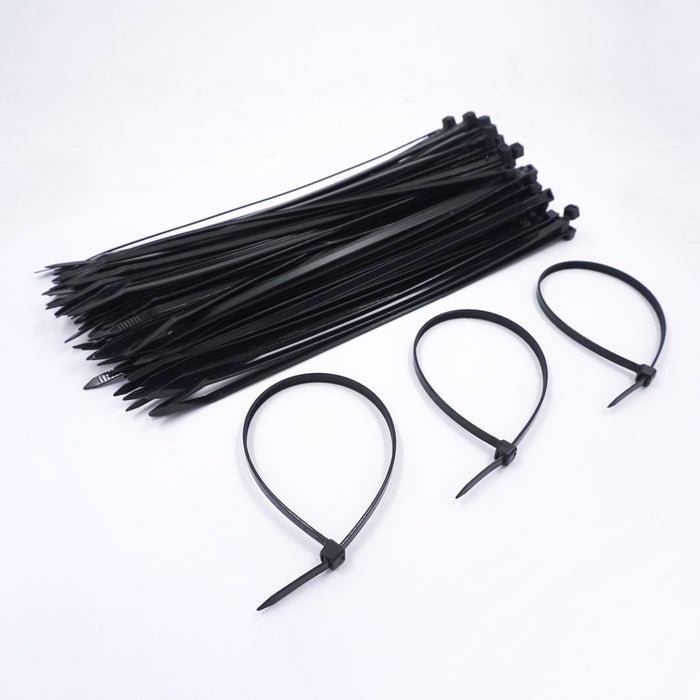 HHW เคเบิ้ลไทร์ 10 นิ้ว (สีดำ) Nylon Cable Ties 10" (Black) 10.101793