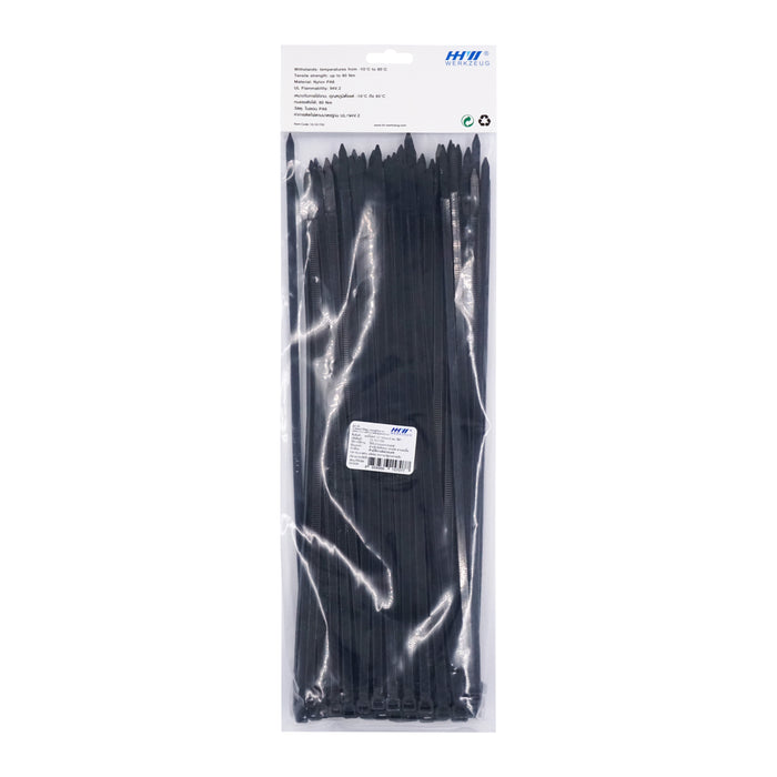 HHW เคเบิ้ลไทร์ 12 นิ้ว (สีดำ) Nylon Cable Ties 12" (Black) 10.101795