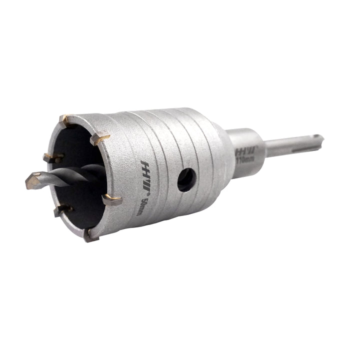 HHW โฮลซอเจาะคอนกรีต 100 มม TCT Hammer Core Bit SDS PLUS Size 100 mm. 10.102290