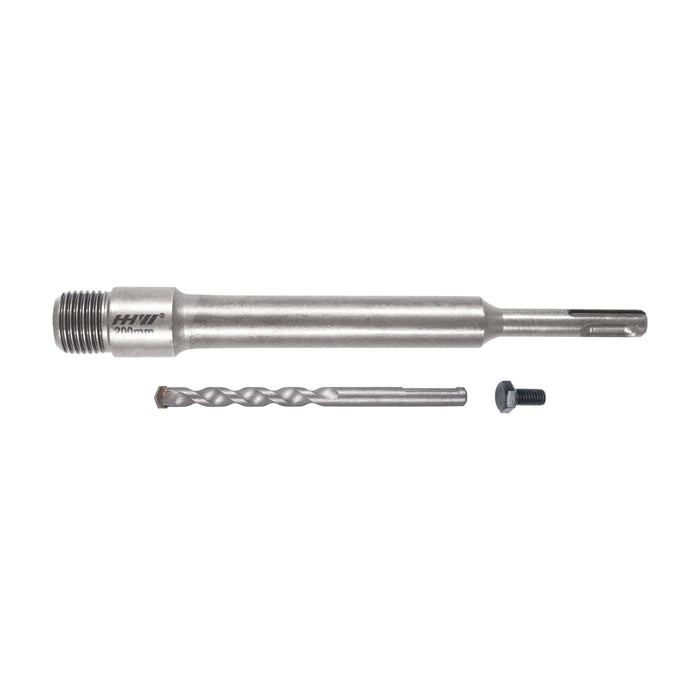 HHW แกนจับดอกคอริ่ง พร้อมดอกสว่านนำศูนย์ ความยาว 200 มม Arbor with center drill for concrete core bit 200 mm 10.102291