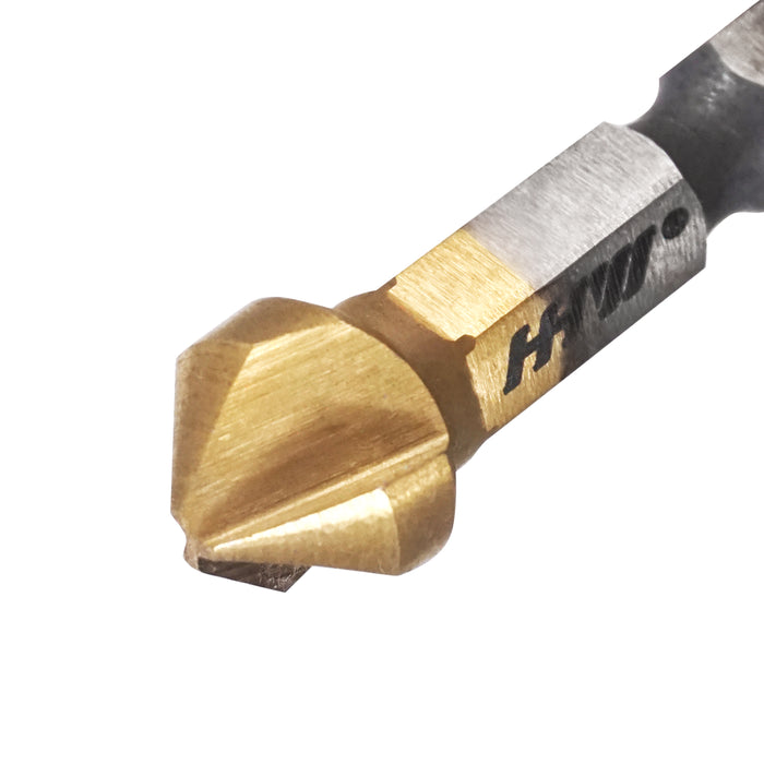HHW ดอกเคาเตอร์ซิงค์ 3 ฟัน ขนาด 12.4 มม Counter Sink 90° DIN 335C TIN Size 12.4 mm 10.102314