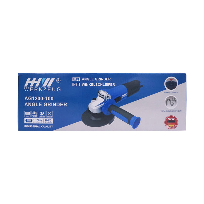 HHW เครื่องเจียรไฟฟ้า 1200 วัตต์ Angle Grinder Machine AG1200-100 10.201301
