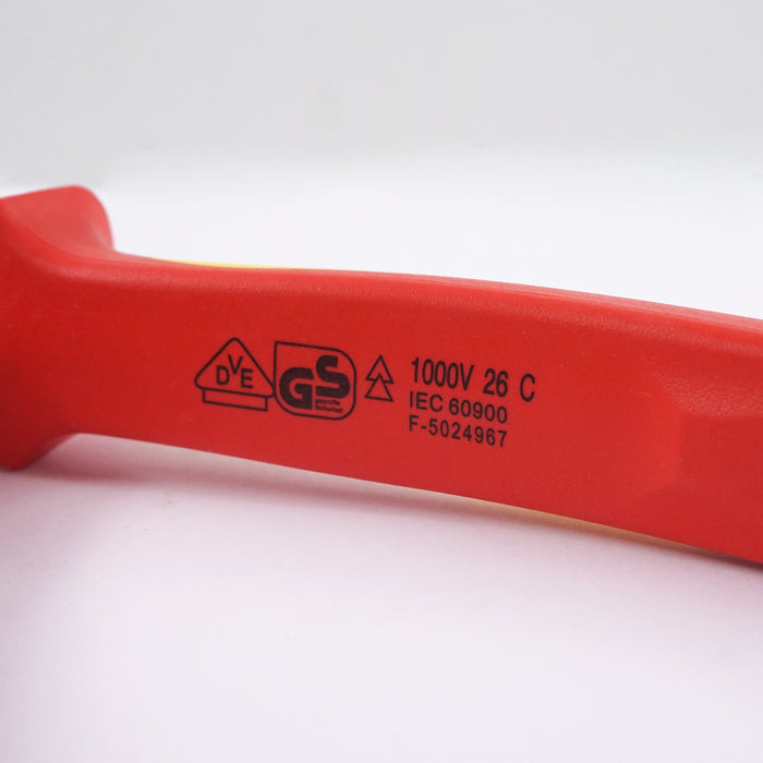 HHW คีมตัดปากเฉียง หุ้มฉนวนกันไฟ ขนาด 6.5 นิ้ว VDE Side Cutter ISO 5746 IEC 60900 Size 6.5" 11.100110