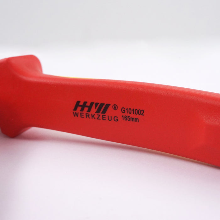 HHW คีมตัดปากเฉียง หุ้มฉนวนกันไฟ ขนาด 6.5 นิ้ว VDE Side Cutter ISO 5746 IEC 60900 Size 6.5" 11.100110