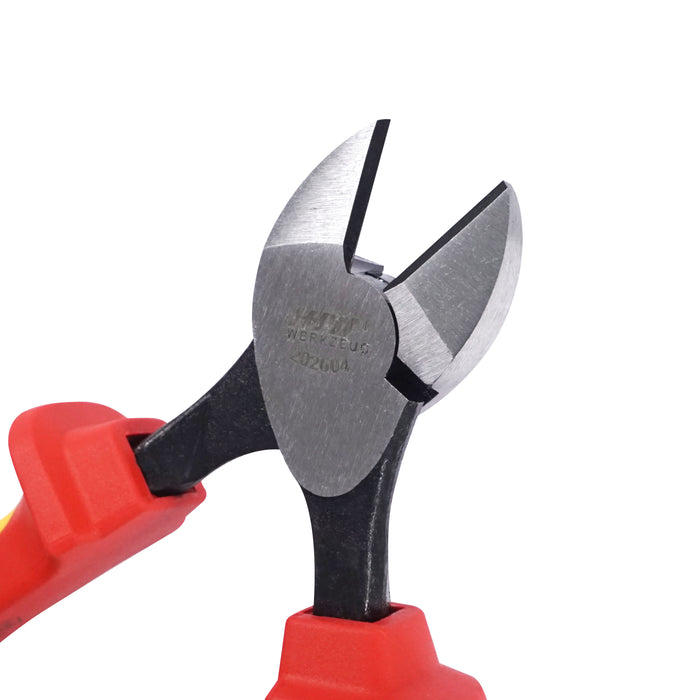 HHW คีมตัดปากเฉียง หุ้มฉนวนกันไฟ ขนาด 8 นิ้ว VDE Side Cutter ISO 5746 IEC 60900 Size 8" 11.100111
