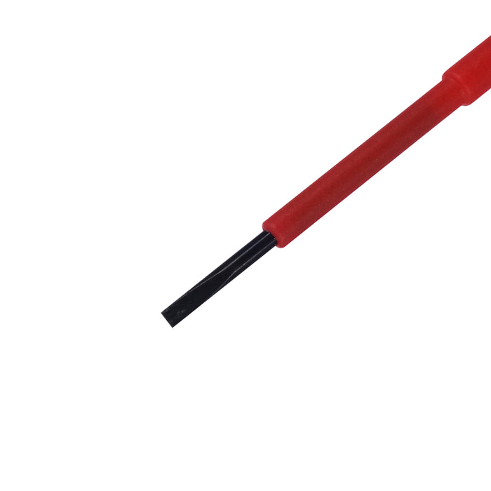 HHW ไขควงปากแบน หุ้มฉนวนกันไฟ ขนาด 0.4x2.5x80 มม VDE Screwdriver Size 0.4x2.5x80 mm IEC 60900 11.100112