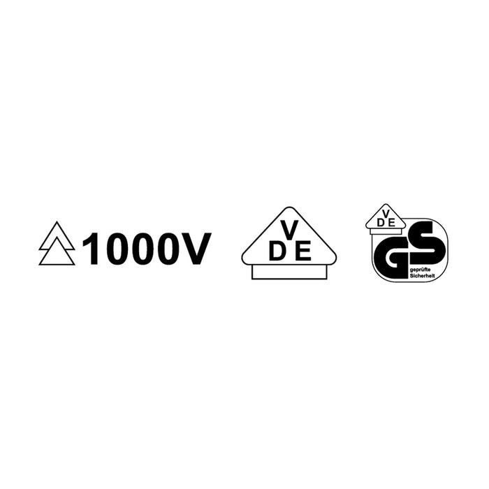HHW ไขควงปากแบน หุ้มฉนวนกันไฟ ขนาด 0.4x2.5x80 มม VDE Screwdriver Size 0.4x2.5x80 mm IEC 60900 11.100112