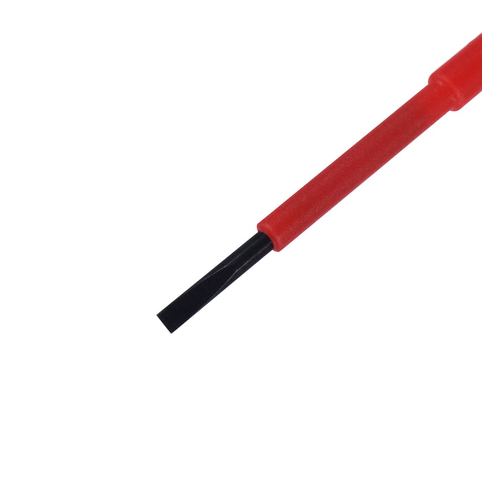 HHW ไขควงปากแบน หุ้มฉนวนกันไฟ ขนาด 0.5x3.0x75 มม VDE Screwdriver Size 0.5x3.0x75 mm IEC 60900 11.100113
