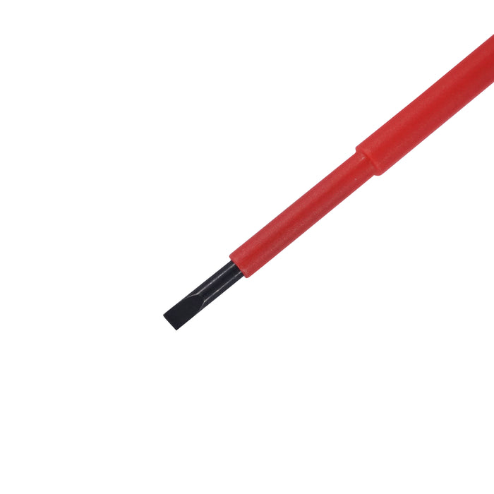HHW ไขควงปากแบน หุ้มฉนวนกันไฟ ขนาด 0.8x4.0x100 มม VDE Screwdriver Size 0.8x4.0x100 mm IEC 60900 11.100114