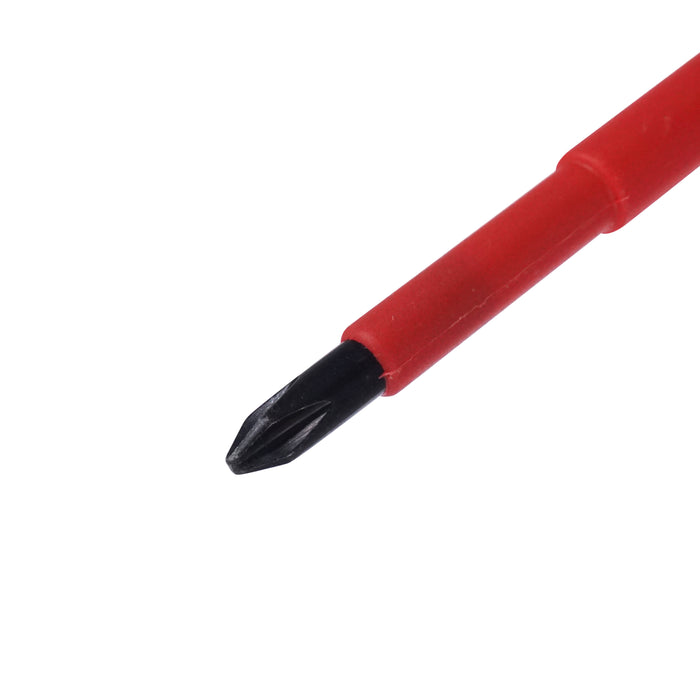 HHW ไขควงปากแฉก หุ้มฉนวนกันไฟ ขนาด PH0x75 มม VDE Screwdriver Size PH0x75 mm IEC 60900 11.100116