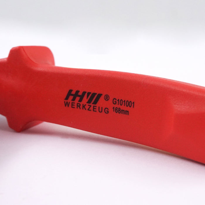 HHW คีมปากแหลม หุ้มฉนวนกันไฟ ขนาด 6.5 นิ้ว VDE Snipe Nose Plier ISO 5746 IEC 60900 Size 6.5" 11.100120