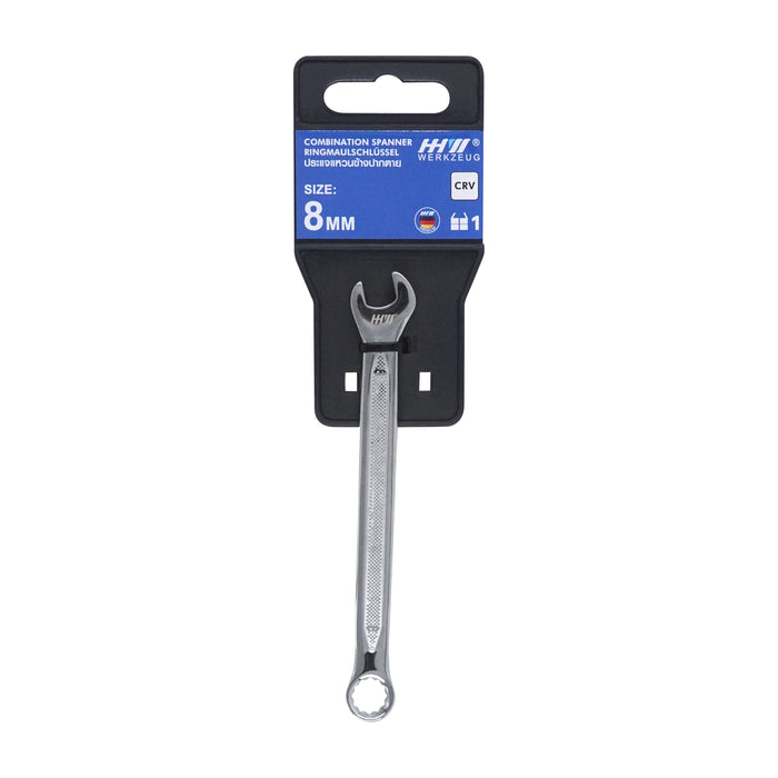 HHW ประแจแหวนข้างปากตาย ขนาด 8 มม Combination spanner 8 mm 11.200004