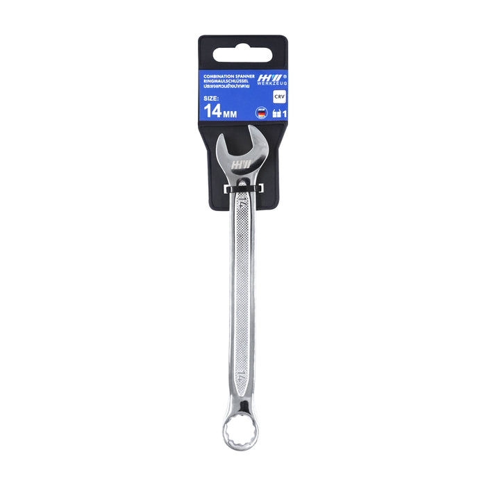 HHW ประแจแหวนข้างปากตาย ขนาด 14 มม Combination spanner 14 mm 11.200010