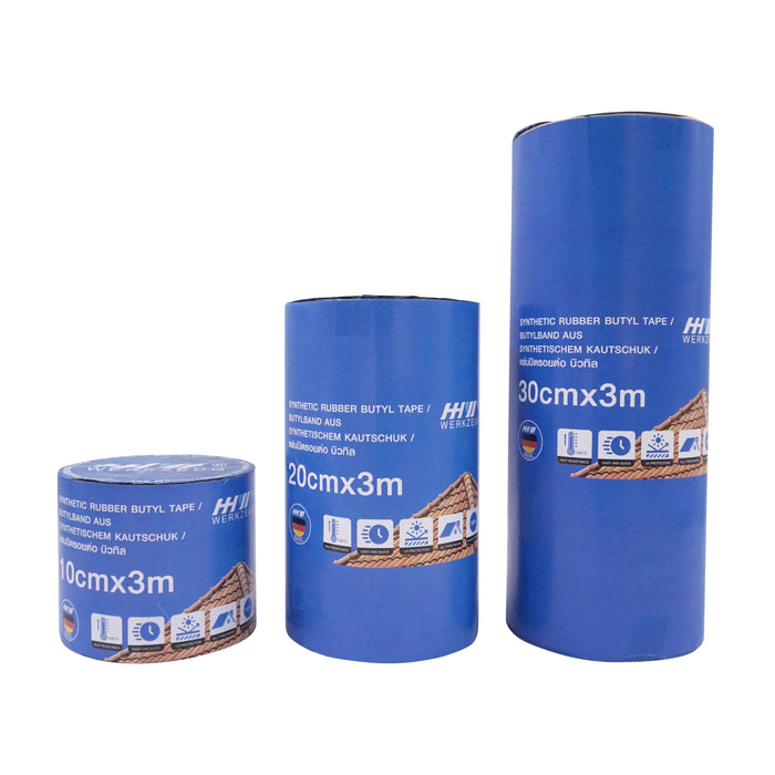 HHW แผ่นปิดรอยต่อ บิวทิล ขนาด 10ซม x 3ม Synthetic rubber butyl tape 10cm x 3m 21.100111
